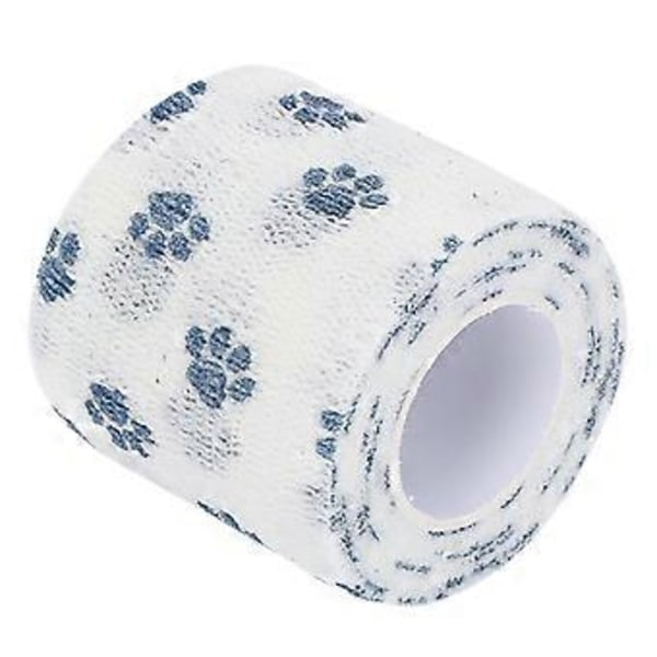 Selvklæbende kæledyrsbandage åndbar ikke-vævet katte hunde skade elastisk kropsindpakning blå