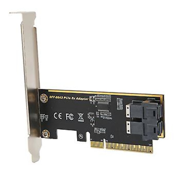 PCIE Riser-kort, PCIE X8 til U.2 PCIE Adapterkort PCIE Adapterkort Robust og Slidstærkt