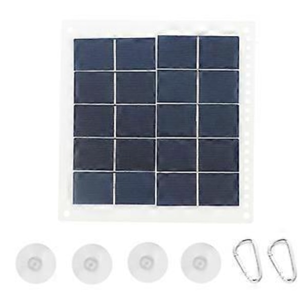 Solcellepanel 7W Slitesterkt Sensitivt Praktisk Bærbart Solcellepanel for Utendørs Reiser