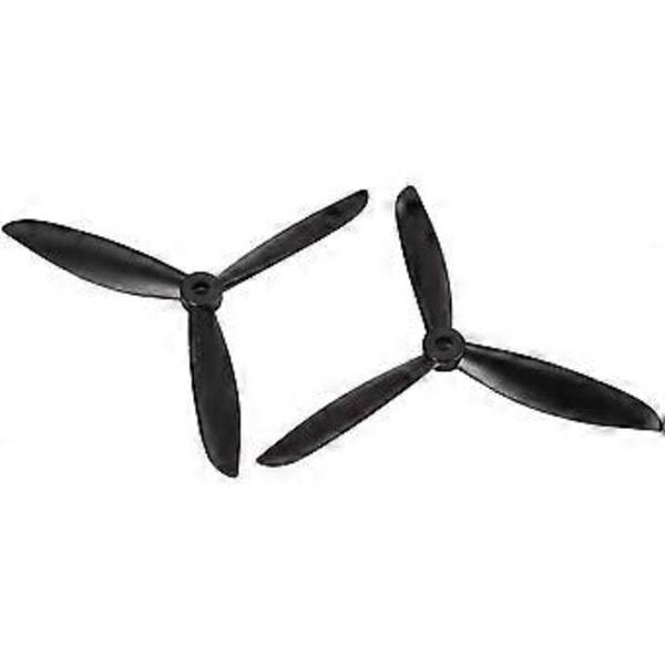4 Par Cw/ccw 6045 Propellere Blader For Rc Racing Drone Quadcopter Fly Uav Reservedeler Tilbehør Komponent Svart