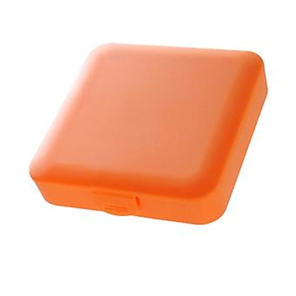 Sanitetsbindsförvaringslåda Liten Bärbar Mensskyddsorganisator Multifunktionell Stor Kapacitet med Enkelt Spänne Orange