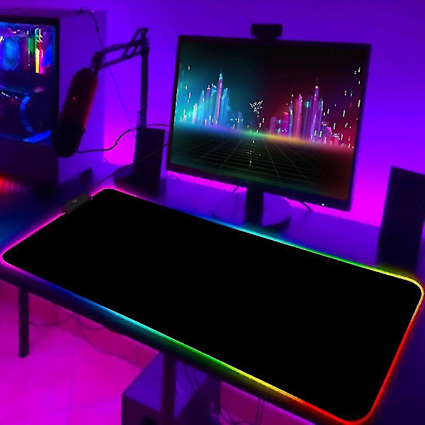 Venom Villain Rgb Musemåtte Med Baggrundsbelyst Led - Game Player Måt (300x800x3)