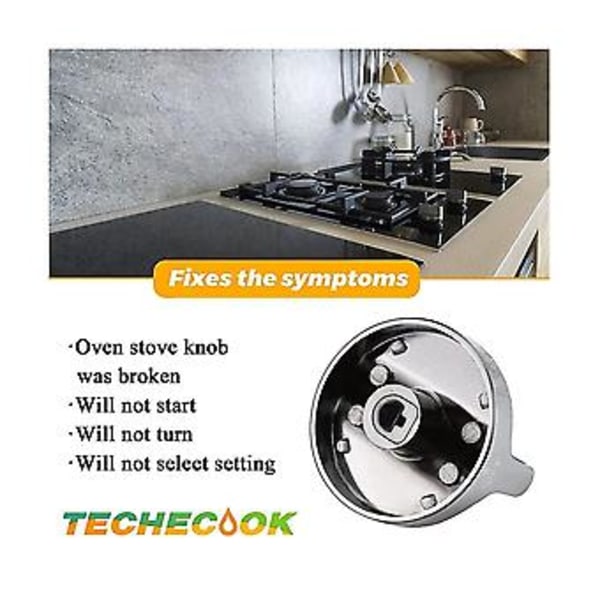 5 stk. W10766544 Knotter For Wfg540h0es0 Gasskomfyr - Erstatter W10430807 W10676228 Ap5958476 42