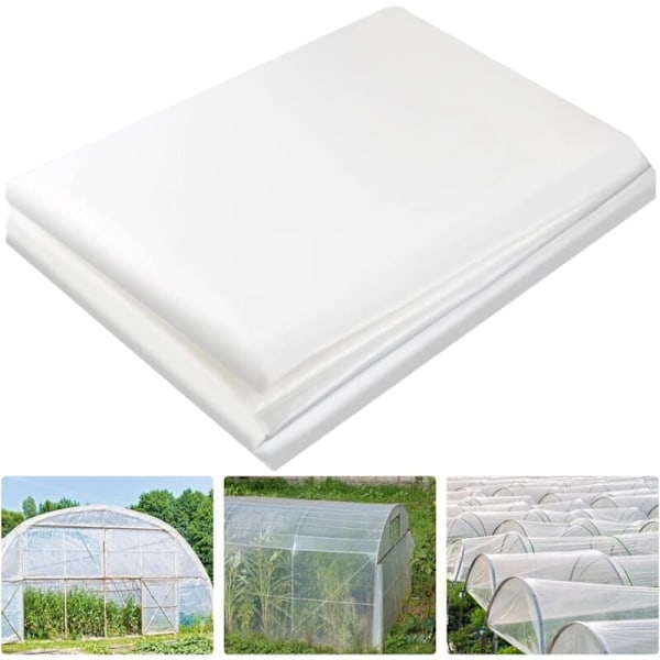 2 x 3m Greenhouse Cover, Good Quality Polyethylene Film, Tunnel Greenhouse Film for Covering Gardens, Vegetables and Tomatoes