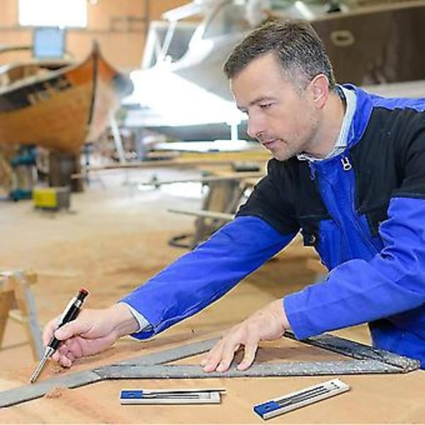60 stycken 2,8 mm Solida snickarstift för träbearbetning, mekanisk penna för skrivning, ritning