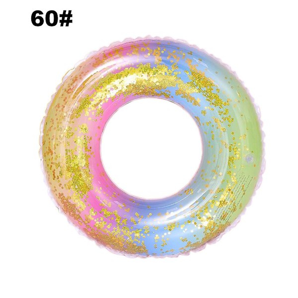 Glitter Pool Floats Inner Tubes För Vatten Donut Floatie För Vuxna Barn Strand Sommar Semester Fest