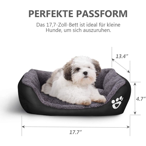 Lemmikkipeti - Pehmeä ja lämmin - Koirille ja kissoille - Musta
