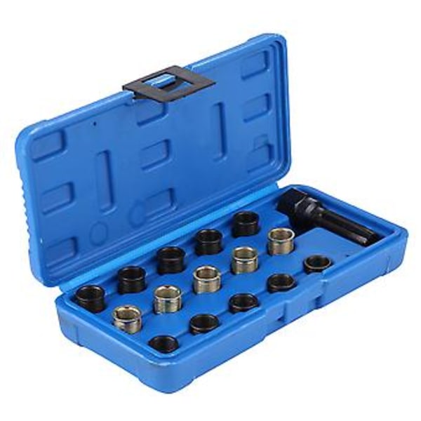 Gevindskærer, 16 stk. 14 mm x 1,25 Gevindskæreværktøj Tændrørsreparationsværktøj Fremtidssikret Design