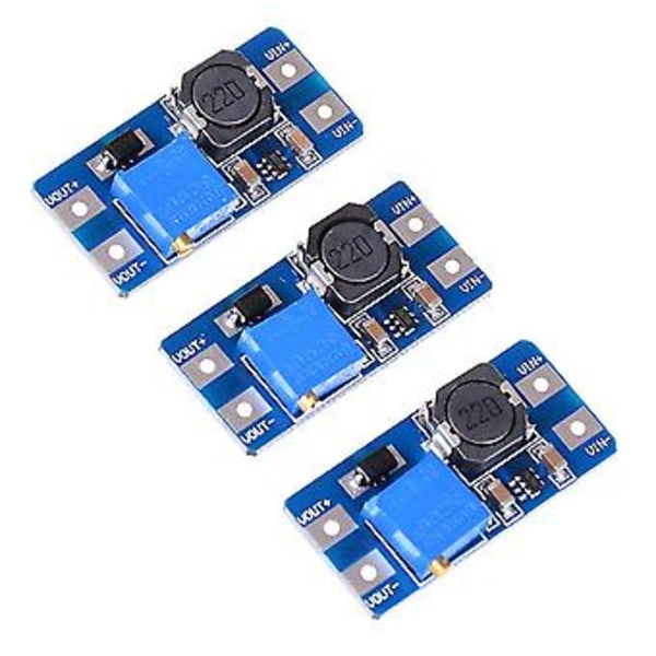 3st Ingång 2v-24v Dc-dc 5v/9v/12v/28v Boost Converter Justerbar Step Up Strömförsörjning Pcc Kort Mou