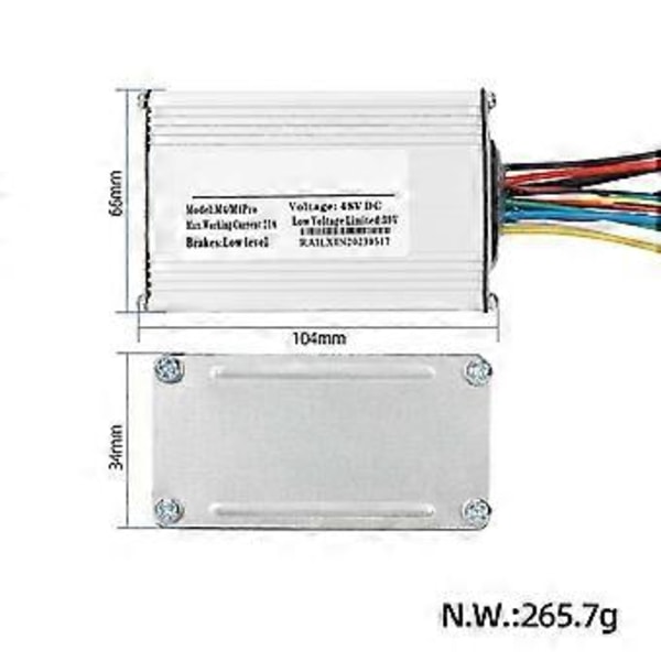 För Kukirin /M4Pro Scooter Controller 48VDC Moderkort Motor Controller Ersättningsdelar