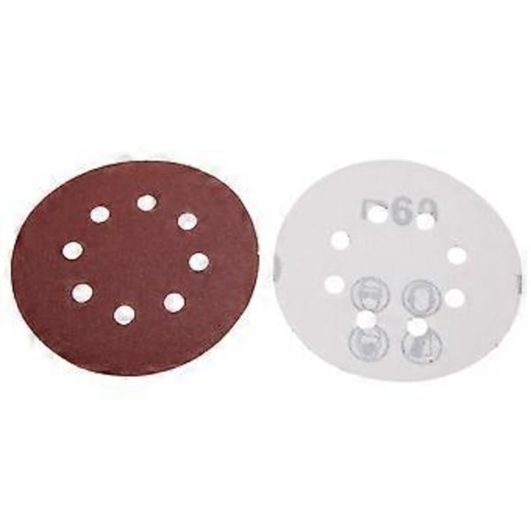 100 st 125mm Blandad Kornighet Slippapper Skiva Slipning Polering Papper Pads Abrasivt Sandpappersset