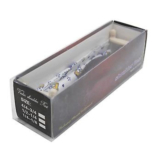 Hållbart Violin Axelstöd Pad Hållare för 3/4 4/4 Storlek Musikinstrument Tillbehör (Röd)