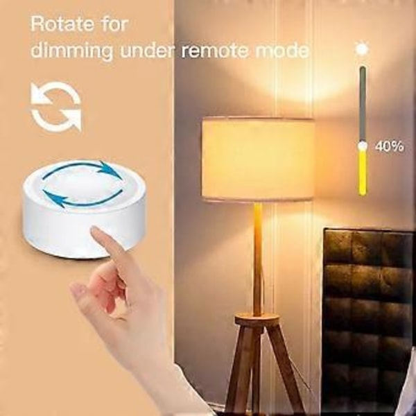 Tuya ZigBee Smart Knapp Bryter Trådløs Scene Bryter Knapp Kontroller Batteridrevet Automatisering Scenario Smart Life