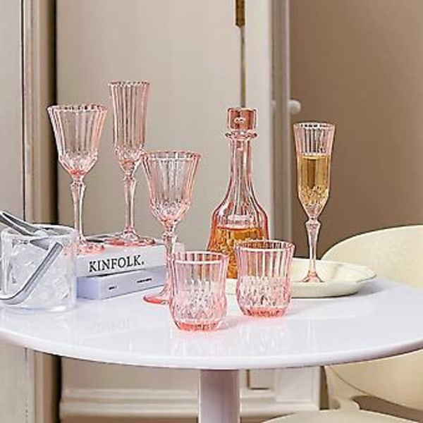 1:6 Dockskåp Mini Möbler Sofistikerad Glas/snidad Flaska/ -del Set