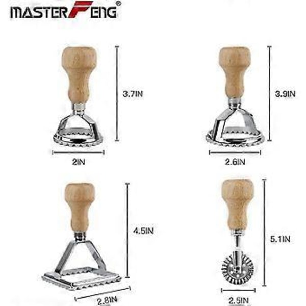 Dumplings Maskin (3-delt), Tradisjonell Lavioli Stempel Kakekutter Lavioli Made Schneider Og Nudler