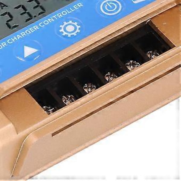 12V 24V MPPT Solcellecontroller Dobbelt USB 5V 2A Udgang LCD Display BT Solcelleladecontroller 50A