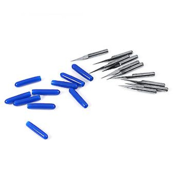 10 st 3,175 mm Hårdmetall CNC Gravyrbits Router Carving Tool, 10 Grader, Hög Precision & Hållbarhet för Trä, Plast, PCB Gravyr, DIY