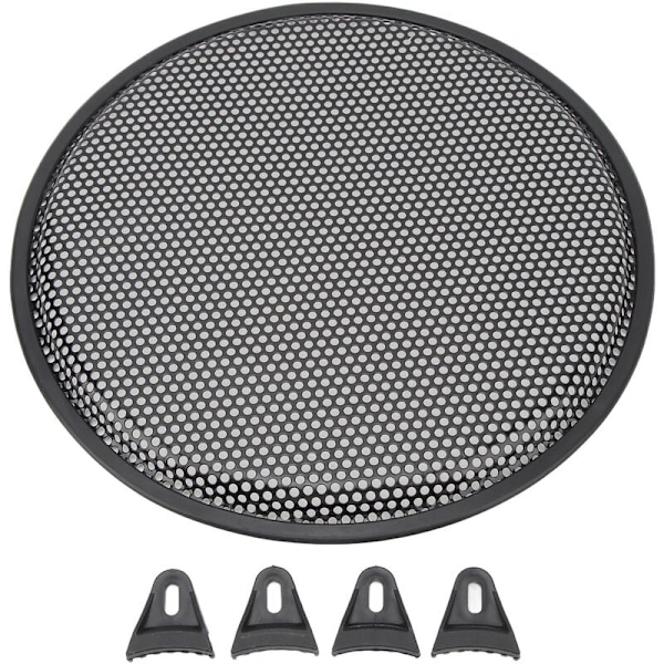 12 tommers jernhøyttalergrilldeksel Subwoofer-høyttaler sirkulært deksel Lydnettbeskytter for bil RV