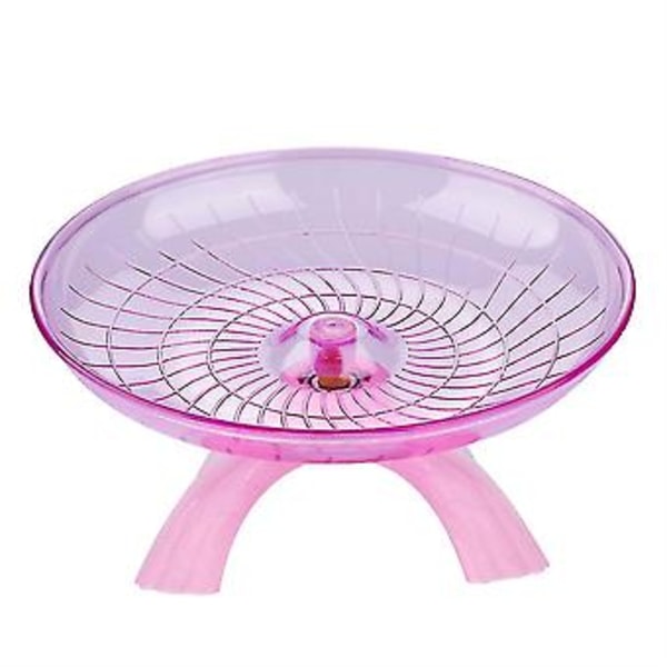 Tyst träningshjul i plast för möss hamster rosa