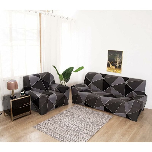 3-sits stretchsoffaöverdrag, sofföverdrag med armstöd (190-230 cm, 3-sits) HIASDFLS
