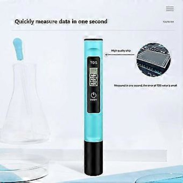 By Lcd Digital Elektrisk Ph-mätare Testare Fick Hydroponics Akvarium Vattentest Penna. (blå)(1st)