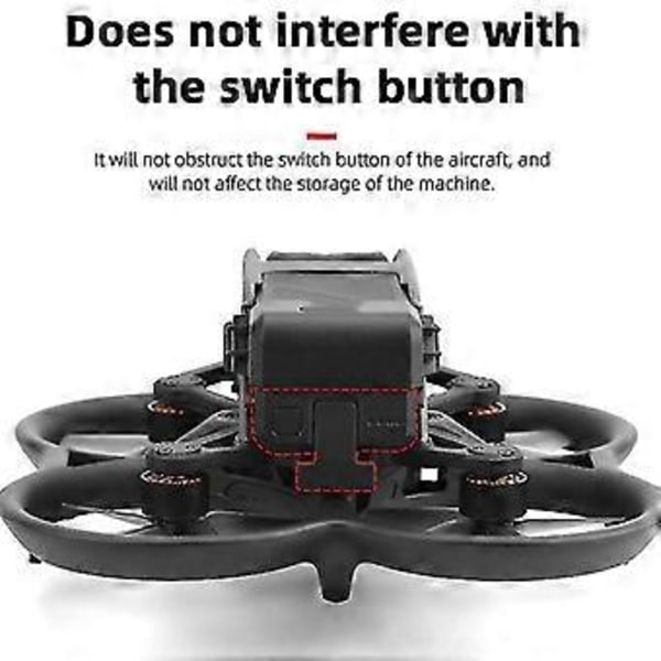 Drone Batteribeskyttelsesdæksel Anti-drop Spændeholder Miljøvenlige Sikkerhedselementer Leg Til Dji Avata Tilbehør