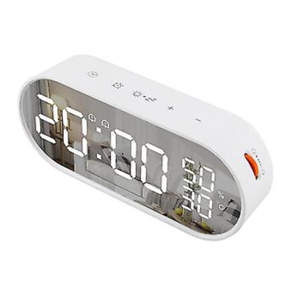 Spegelklocka Alarm Snooze 12/24 Digital Elektronisk Bordsensor