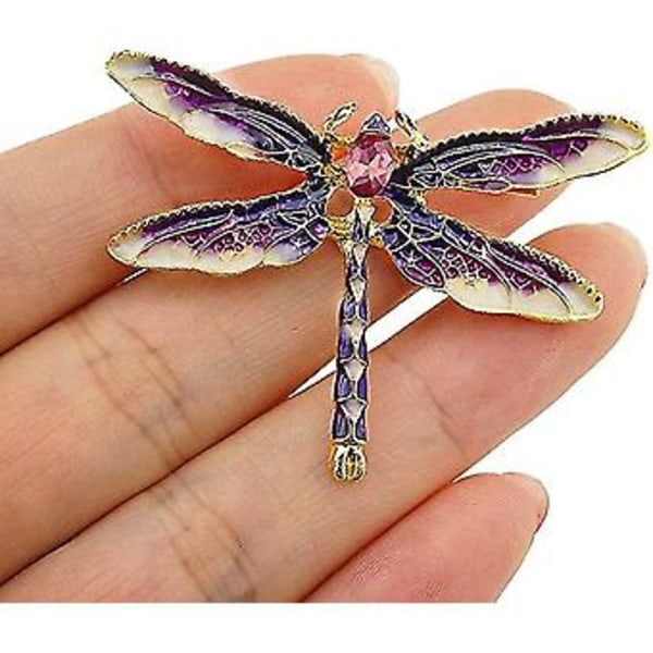 Dragonfly Brooch Pin Akryl Fluga Insekt Broschnål För Kvinnor Kläder Korsage