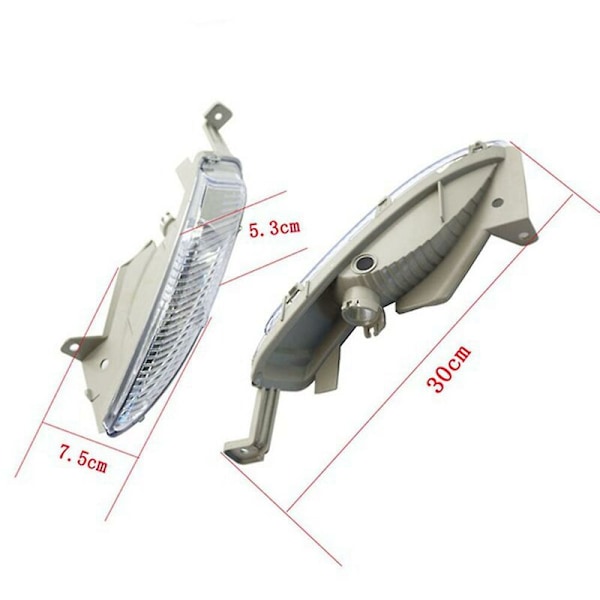 1 par Car Drl Tågelygte Blinklys Til Opel Mk6 2012-2015 Dagkørelys Kofangerlampe