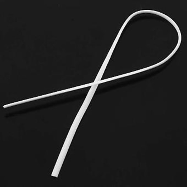 130 stk. Kabelorganisator Bindeemballasje Ledning Twist Ties Hvit 150x2,2mm
