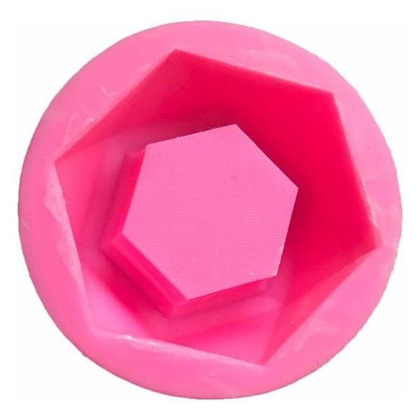 Gör-det-själv silikon blomkruka konformad betong handgjuten keramisk lerlåda verktyg (rosa)-Fei Yu
