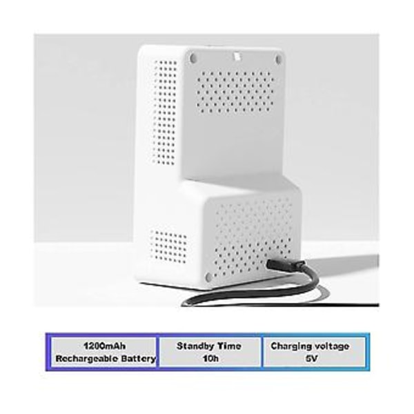 Mon Er, Portabel CO2-detektor CO2, TVOC, HCHO, Luftfuktighet Temperatur Icle C