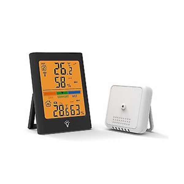 Digital Inom- och Utomhustermometer och Hygrometer B