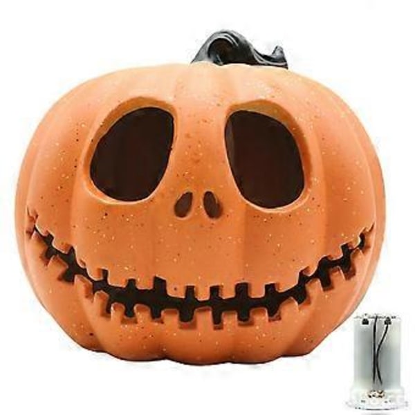 Gresskarlykt Iøynefallende Legg Til Atmosfære Plast Halloween Led Gresskarlykt For Hjemmet