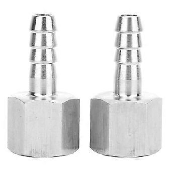 2 st 3/8in BSPP Honanslutning Barb Fog Pneumatisk Snabbkoppling (3/8in-6mm)