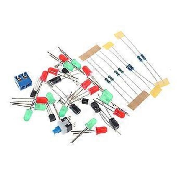Julgranar LED Blinkande Ljus DIY Kit Röd Grön Blinkande Kretskort LED Het
