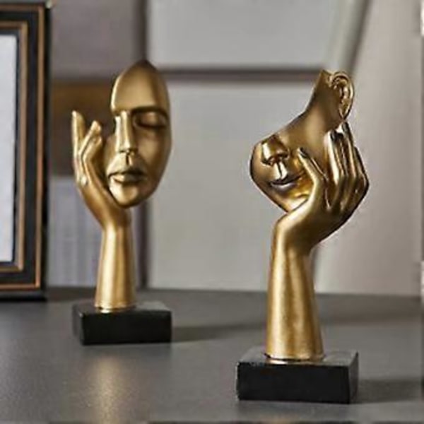Nordisk Staty Abstrakt Harts Skrivbordsdekorationer Skulptur Figurer Ansikte Karaktär Konst Hantverk Kontor Heminredning A