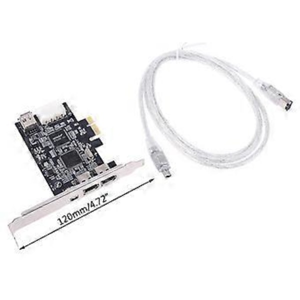 PCIe 3 Porte Firewire Kabel Udvidelseskort PCI for Express 1394B & 1394A TI XIO2213B Chipset Adapter til Desktop PC