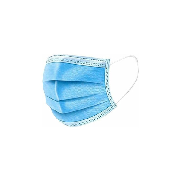 50 engångsmunskydd av non-woven, 3 lager, HIASDFLS