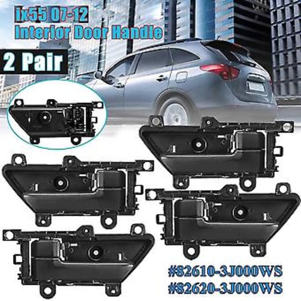 4x Bil-styling Indvendig Dør Venstre Højre Side Til Veracruz Ix55 2007-2012 82610-3j000 82620-3