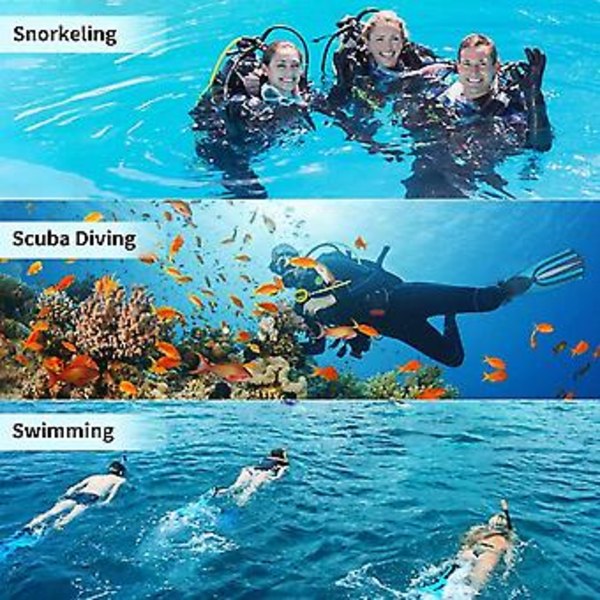 2 stk. Dykkeutstyr Scuba Diving Rustfritt Stål Fjærfinne Stropper Dykker Hæl Stropper Dykkeutstyr
