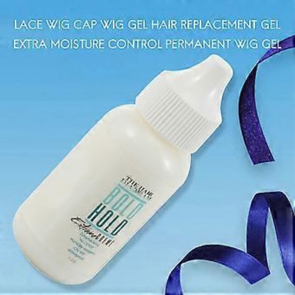 Spetsperuk Lim Toupee Lim Hårersättningslim Extra Fuktkontroll Långvarigt Peruklim för Peruker 38ML