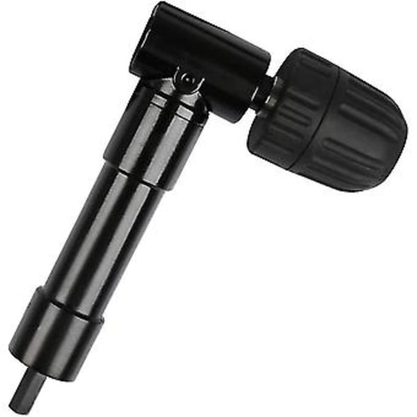 Selvspændende 90 graders vinkelchuck, hurtigudløser borepatron albuechuck bit skruetrækker vinkelhoved chuck bit adapter retvinklet bor