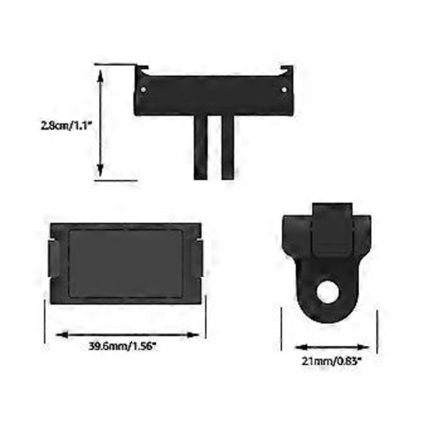 Kompatibel med Action 2 Kraftig Magnetisk Adapter 1/4 Skruehul Stativ Stick