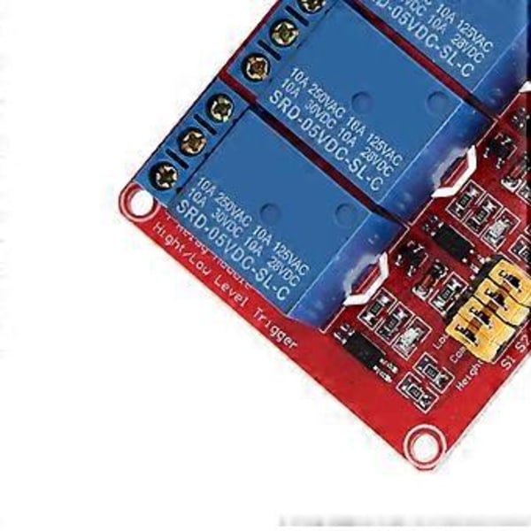 4-kanavainen optoerotinrelemoduulikortti, korkea ja matala liipaisu, 5V/12V/24V (5V)