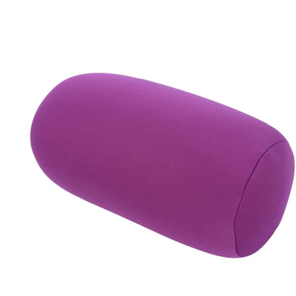 Micro Mini Microbead Back Cushion Roller Cushion Travel Home Sleeping Comfortable Purple Pillow