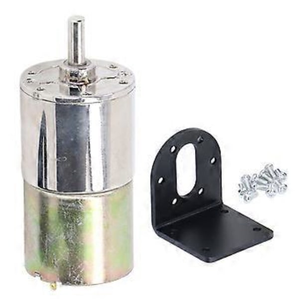 Pieni harjamoottori kiinnikkeellä, automaattinen lukitus, säädettävä nopeus, pieni koko, hidasvaihde moottori DC24V 10W 050 RPM