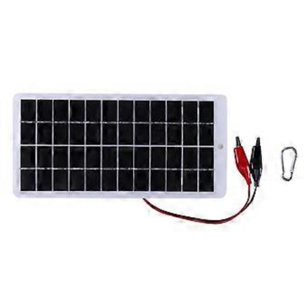 Solcellepanel 10W 12V Polysilisium Epoksy Paneler Bærbar Solcelle DIY 250x120mm for 9-12V Batterilading for Utendørs
