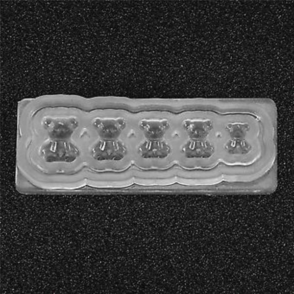 3D Silikone UV Negledekoration Form Neglekunst Skabelon Bjørnemønster Mærkater Negle DIY Værktøj