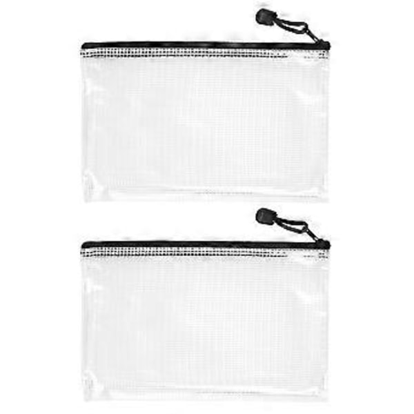 18-pack A5 Mesh Blixtlåsförvaringspåsar, Blixtlåsmappar, Förvaringsväskor för Skol- och Kontorsmaterial samt Resor
